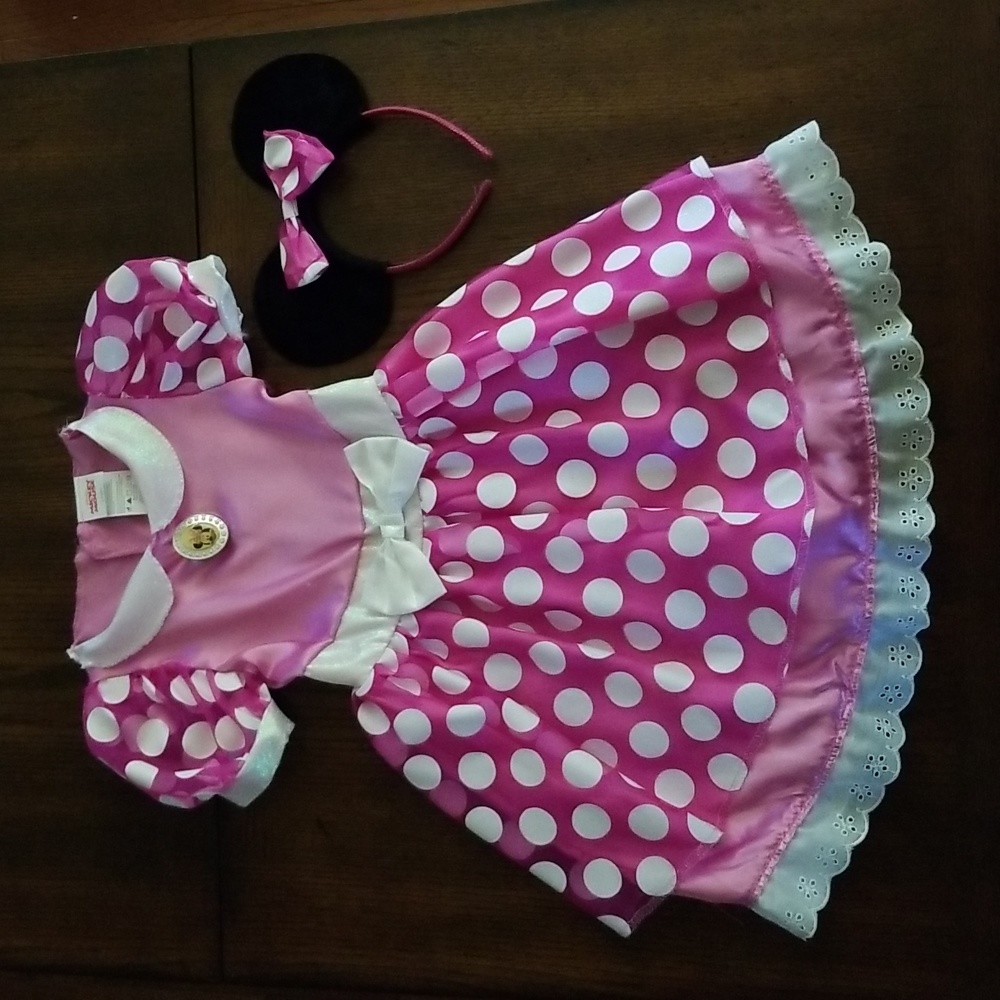 Disney Baby Girls Dress Minni Mouse 2T Pink